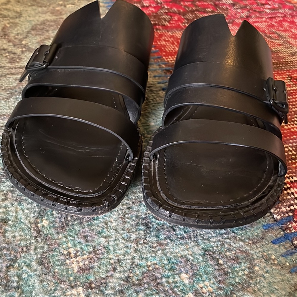 Ann Demeulemeester Black Sandals - Picture 3 of 7